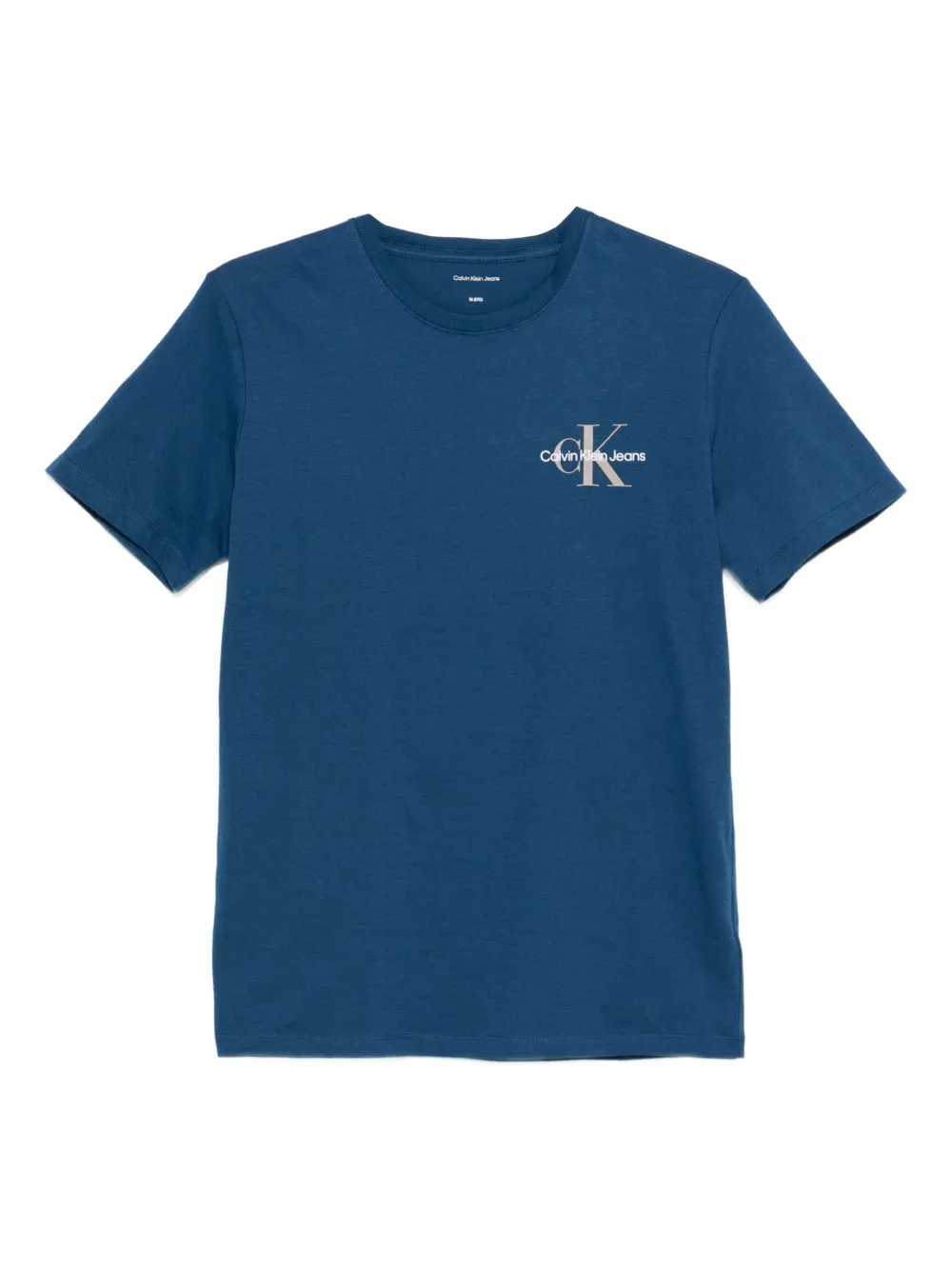 

Хлопковая футболка с логотипом Calvin Klein Kids, синий