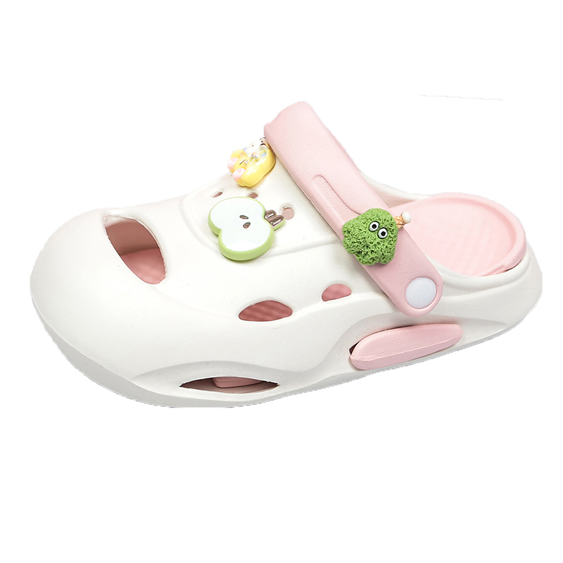 

Противоскользящие дышащие детские сандалии с амортизацией для детей от 3 до 7 лет FIRS Kids, белый/розовый