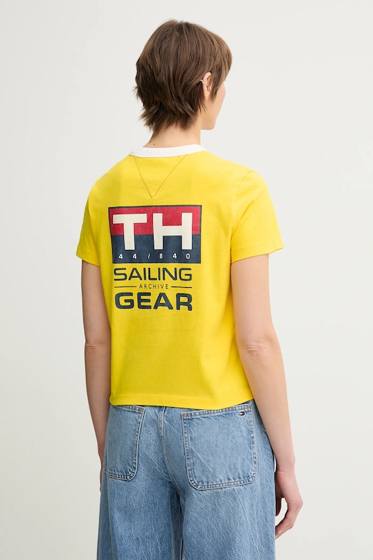 

Хлопковая футболка SAILING Tommy Hilfiger, желтый
