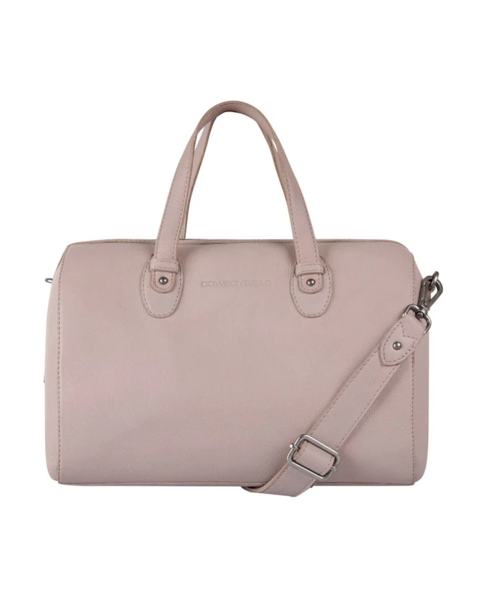 

Черная кожаная сумка через плечо Cowboysbag, бежевый