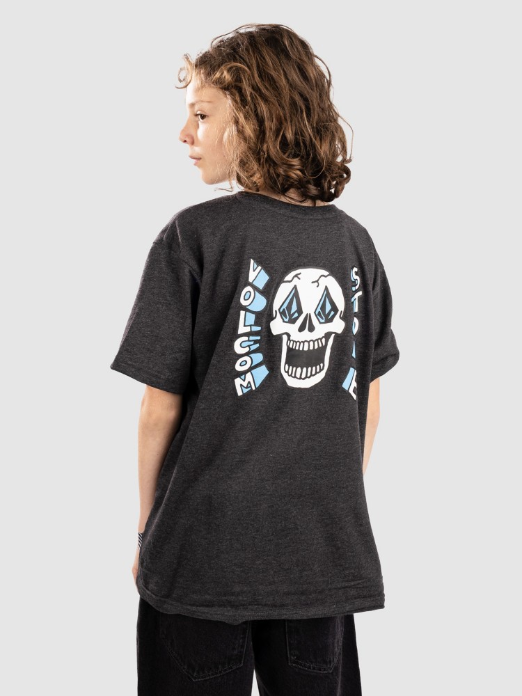 Футболка Volcom Skeltone Kids T-Shirt, heather black