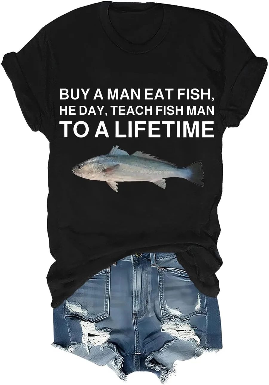 

Футболка Funny Fishing Lover с принтом Nusyouc