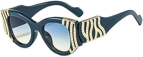 

Солнцезащитные очки 2027 года для женщин с металлическим декором, винтажные очки с градиентными линзами, солнцезащитные очки для мужчин с защитой от УФ-излучения UV400 MTZJH, 1