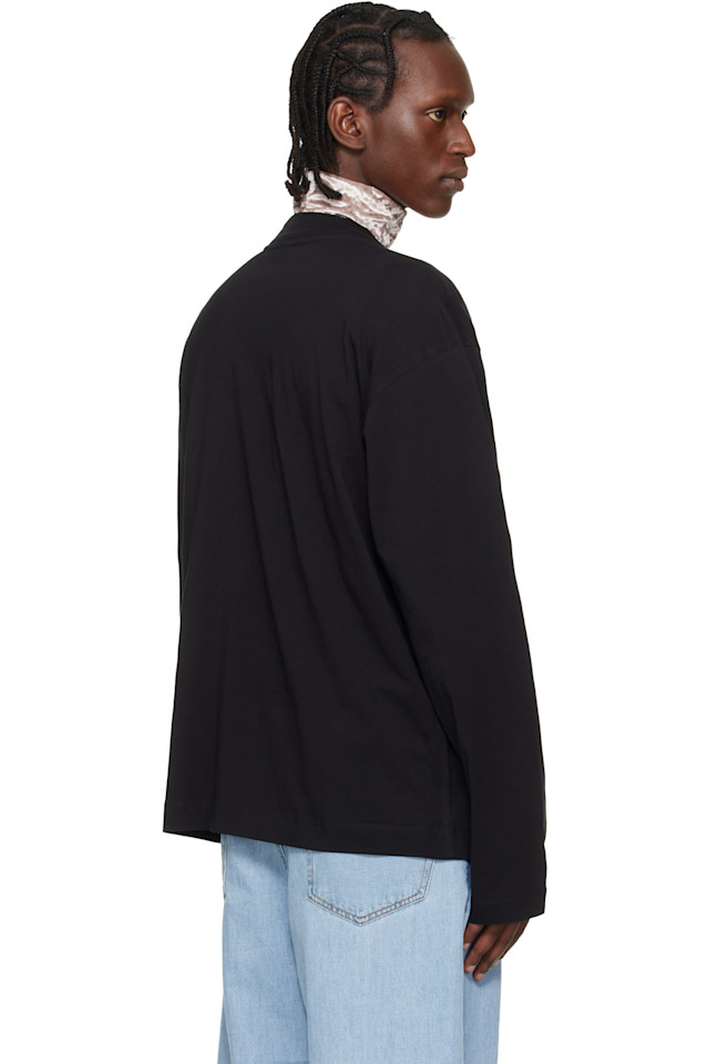 Футболка с длинным рукавом Dries Van Noten, черный — фото 3