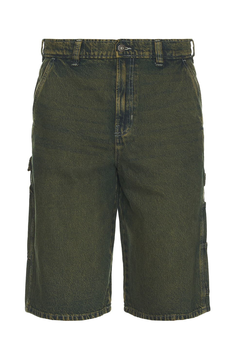 

Шорты-джинсы свободного кроя Dickies, green tone fade