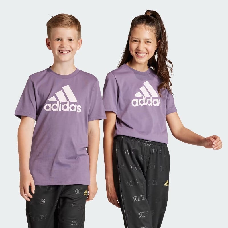 

Детская футболка Essentials с большим логотипом Adidas, фиолетовый