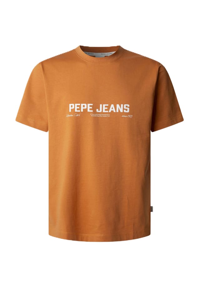 

Хлопковая футболка Pepe Jeans, оранжевый