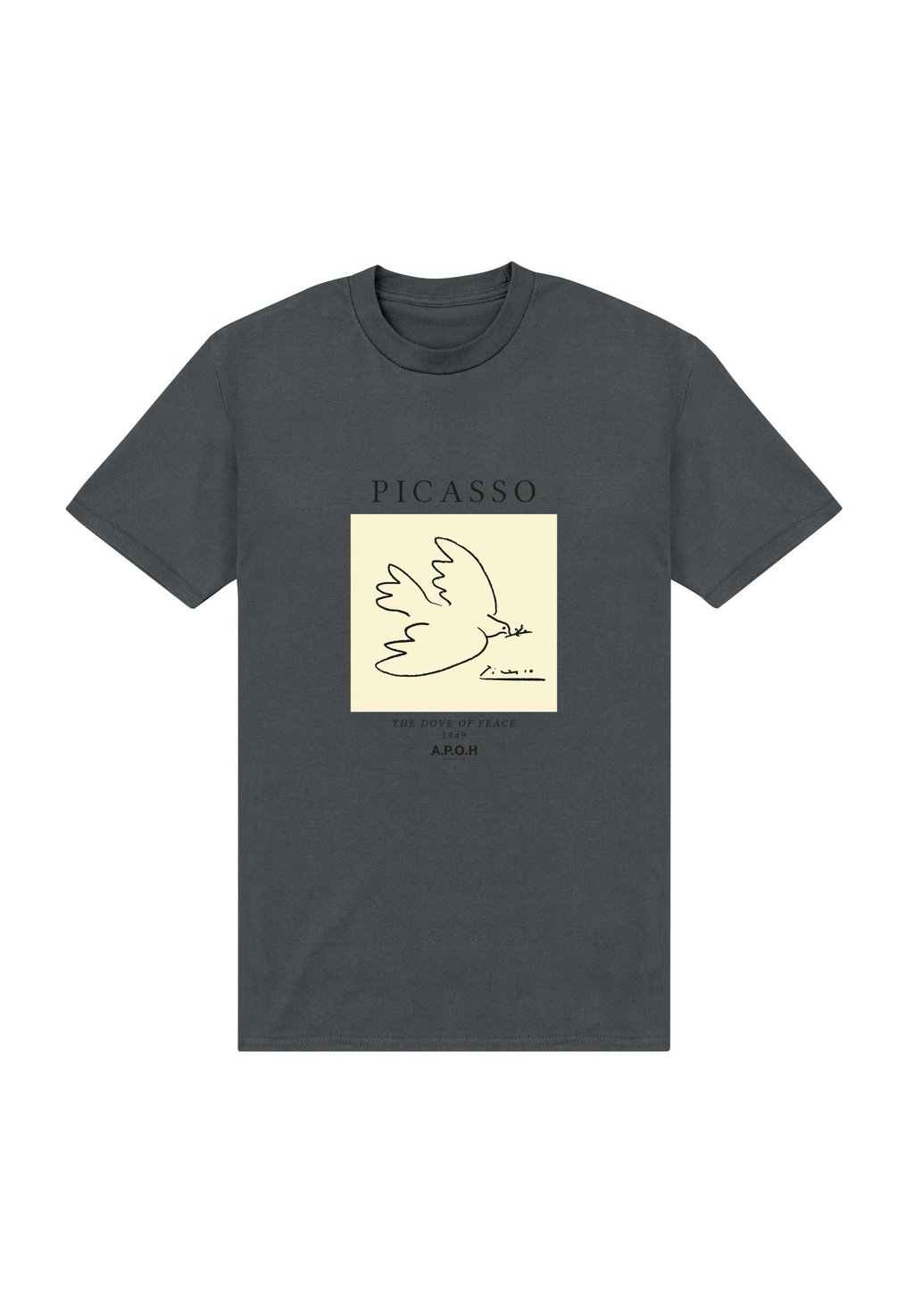 

Футболка с принтом PICASSO DOVE apoh London, серый
