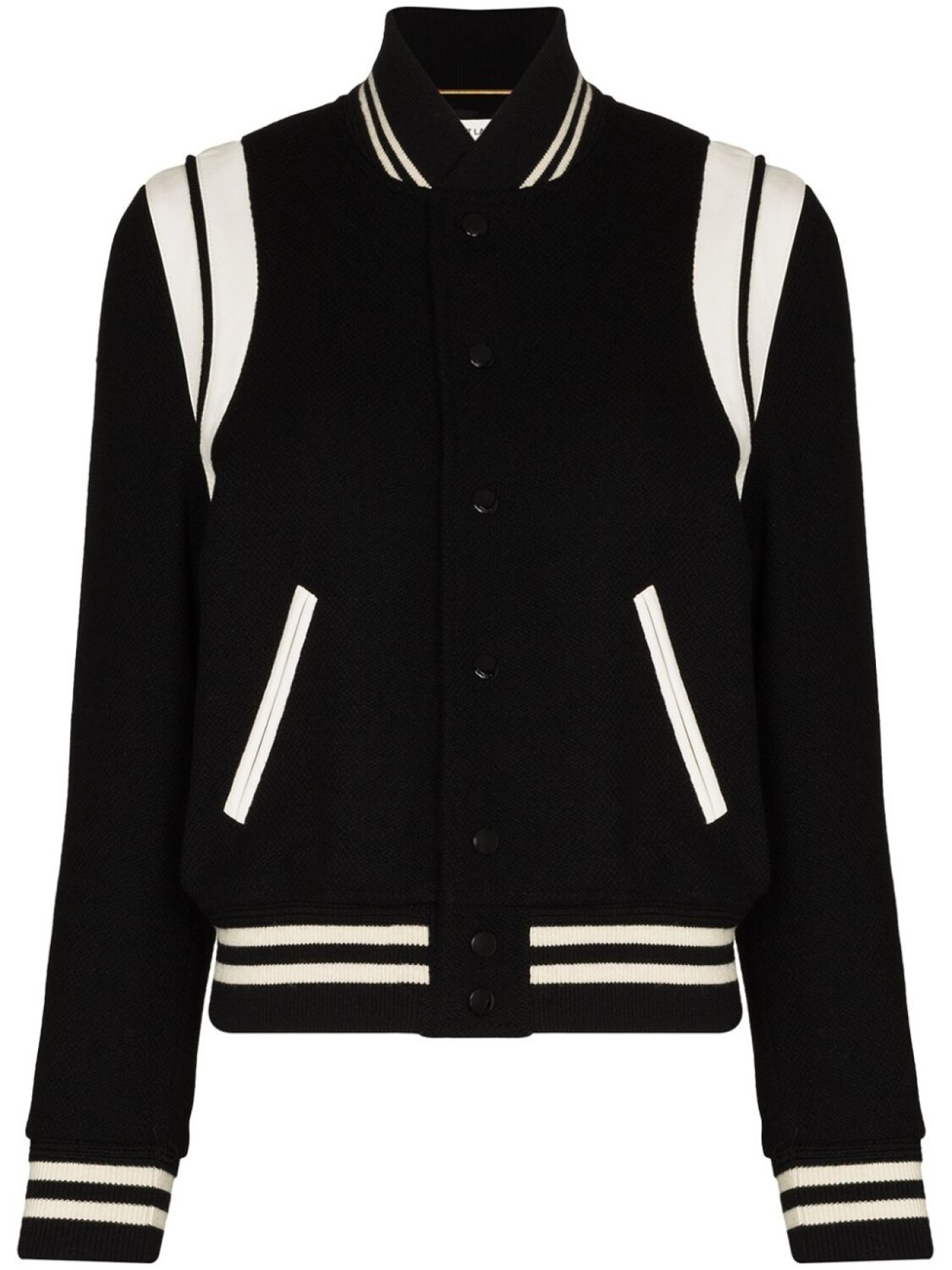 

Saint Laurent бомбер в двух тонах, черный