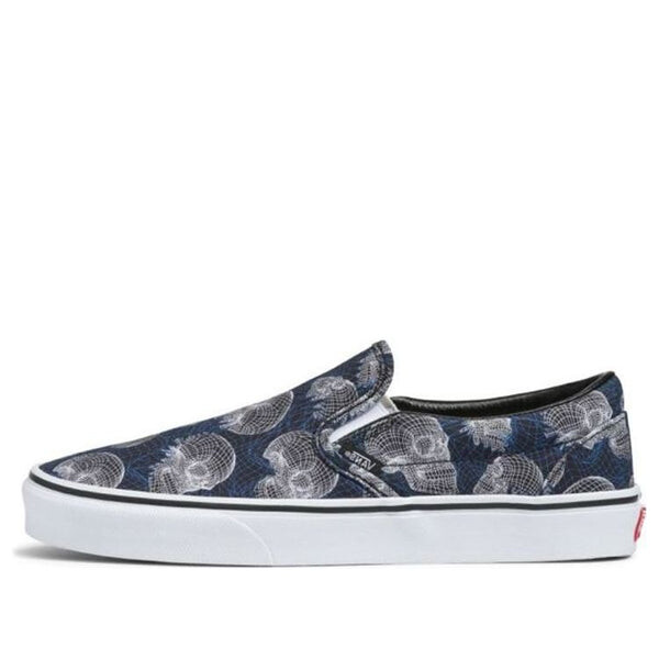 

Кроссовки slip-on blue white Vans, синий