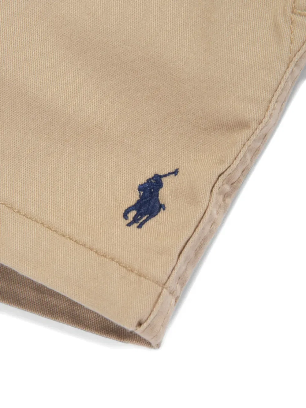 Шорты на резинке с пуговицами Polo Ralph Lauren Kids, нейтральный — фото 4