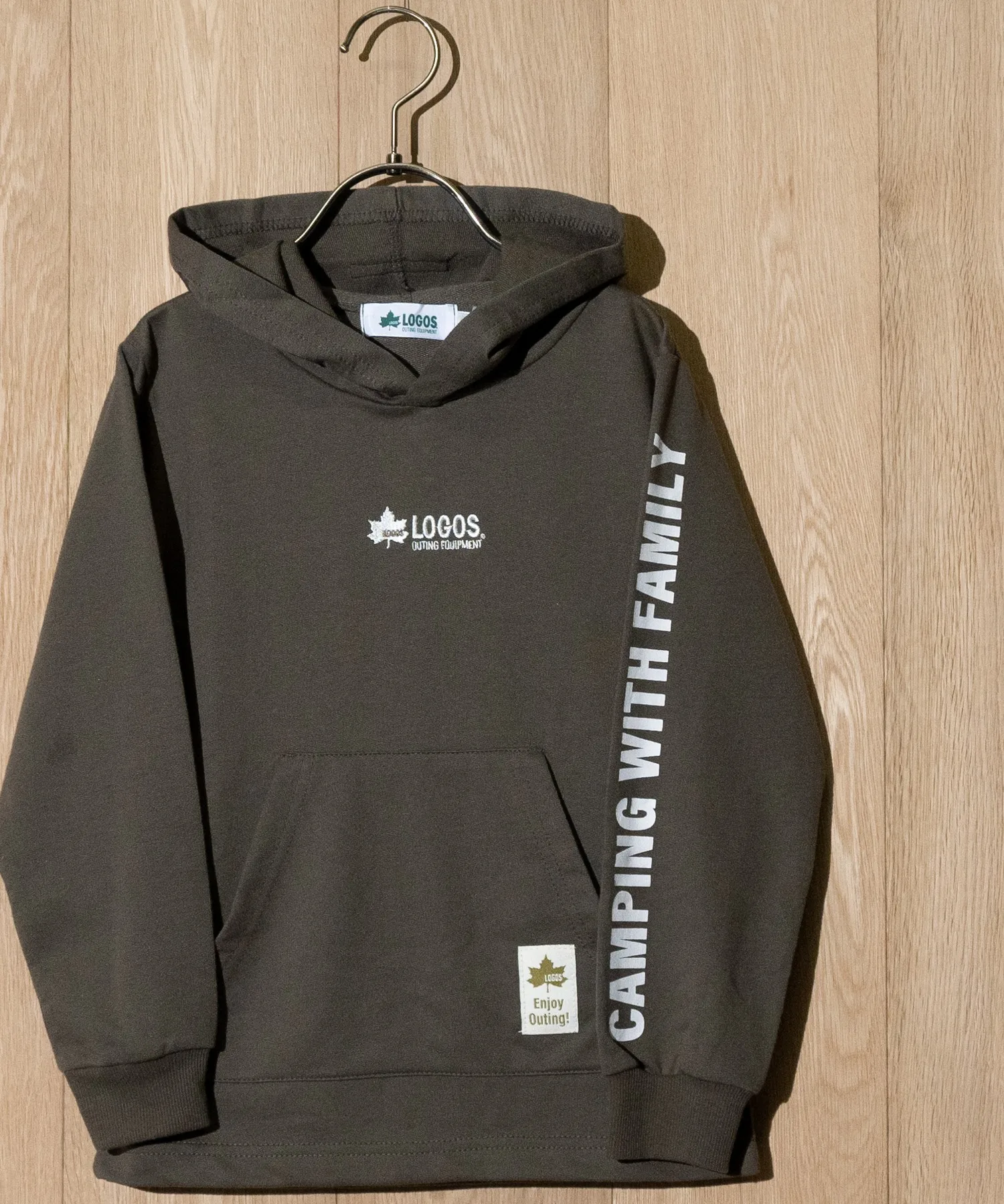 Унисекс худи с начёсом LOGOS Mini Uramo Hoodie каки