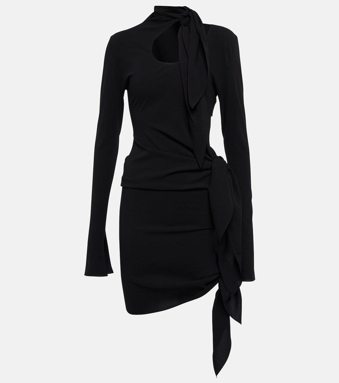 

Асимметричное мини-платье Petar Petrov, черный