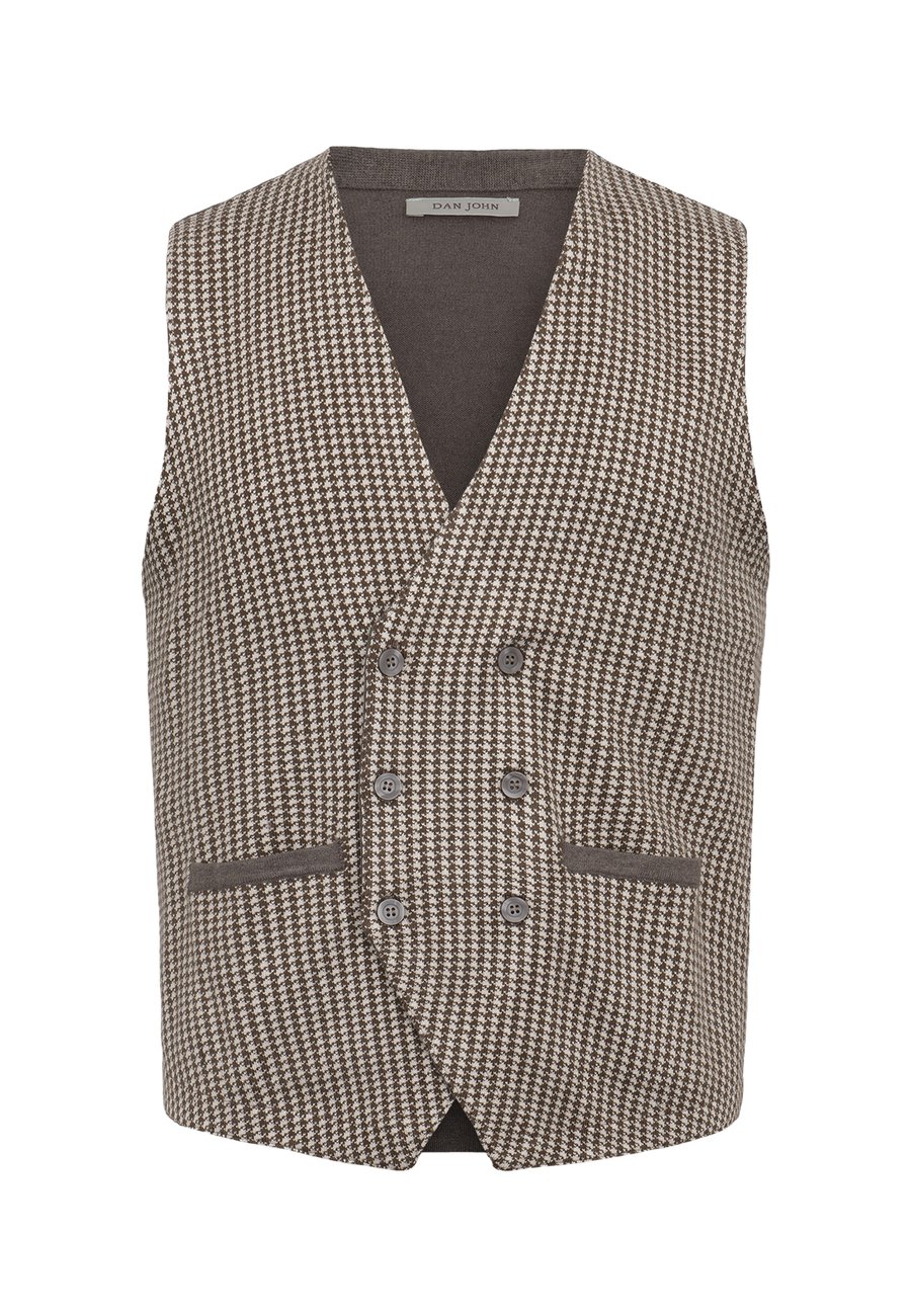 

Куртка Dan John Waistcoat, Taupe Pied De Poule/Taupe