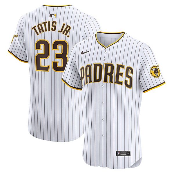 

Мужская белая домашняя элитная футболка Fernando Tatis Jr San Diego Padres Nike