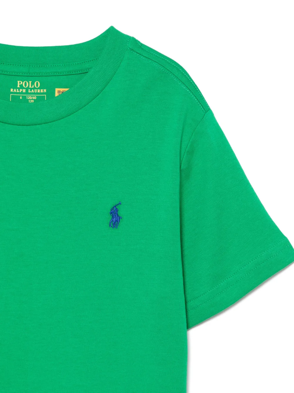 Футболка с декором Polo Pony POLO RALPH LAUREN KIDS, зеленый — фото 3