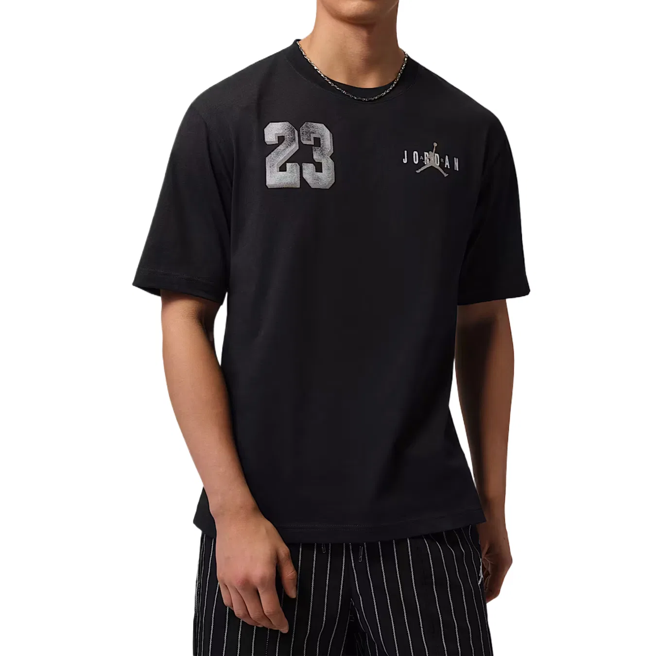 Футболка мужская с принтом Brooklyn Jordan, Black/White