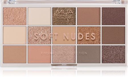 

Палитра теней для век MUA Makeup Academy Professional 15 Shade Palette, Soft Nudes 12 g