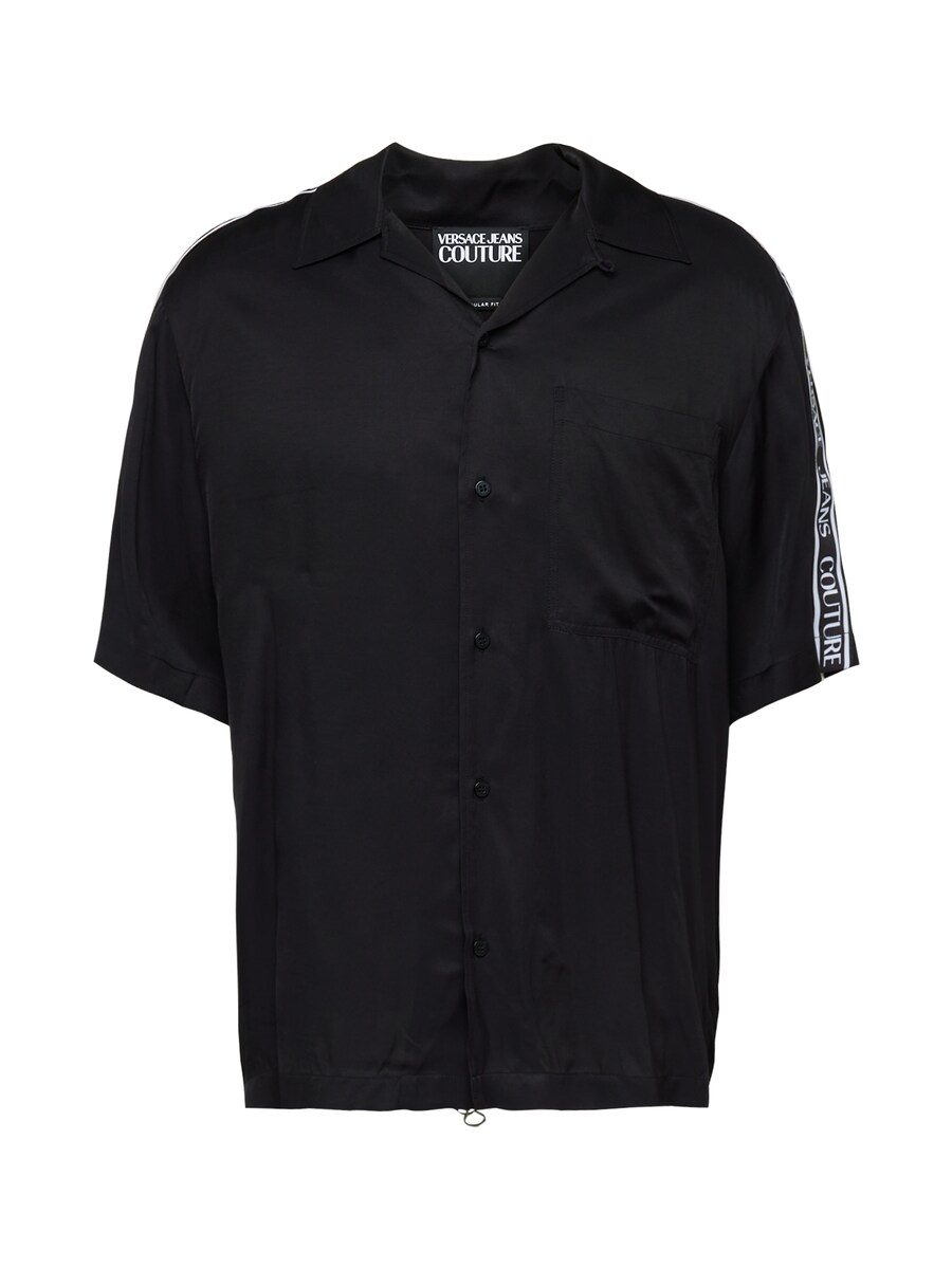 

Повседневная рубашка Versace Jeans Couture Comfort fit Button Up Shirt, черный