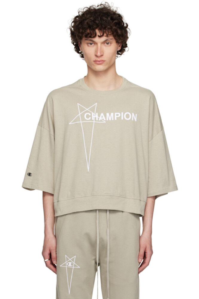 

Футболка Off-White Champion Edition Tommy Cropped Rick Owens