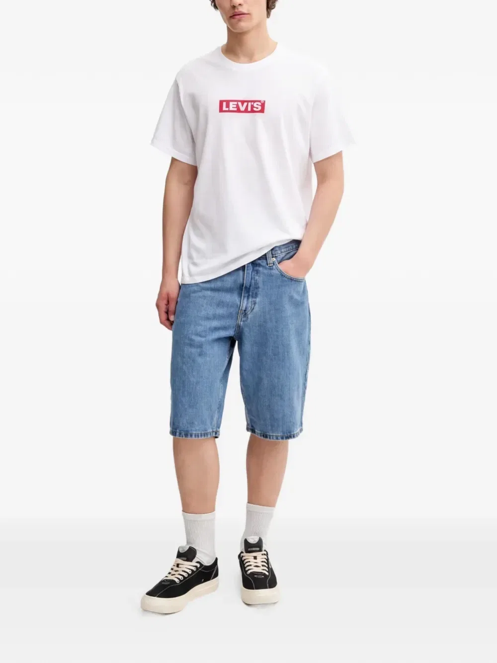 Джинсовые шорты с пятью карманами Levi's, синий — фото 2