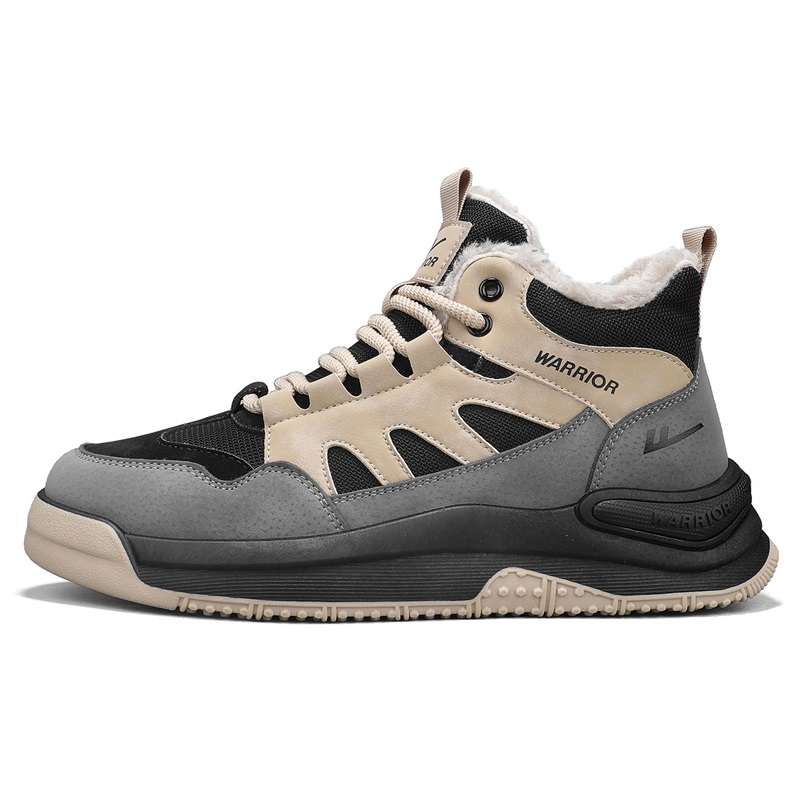 

WARRIOR Кеды Casual высокие мужские Gray/Black