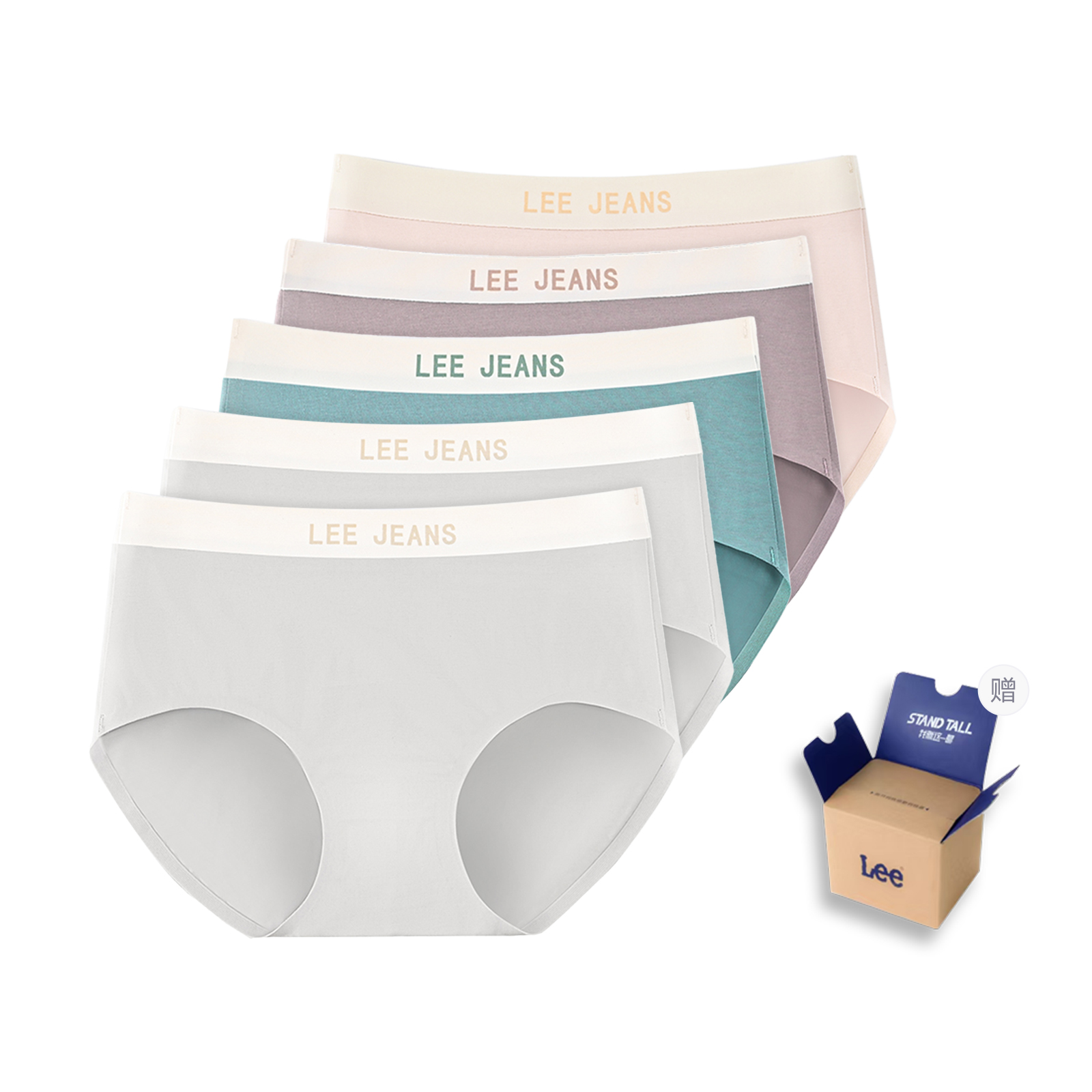 

Edge Color 3.0 трусы подарочные наборы женские 5 шт Lee, коричневый