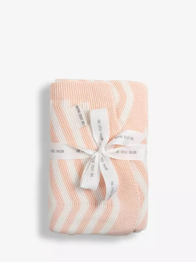 

Детское одеяло The Little Tailor Chevron Knitted, Pink, One Size, розовый