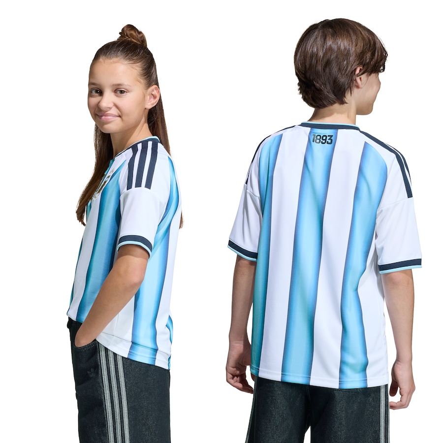 Футболка Performance ADIDAS PERFORMANCE Argentinien 26 Messi, темно-синий/светло-голубой — фото 4