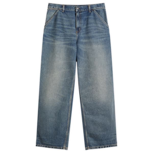 

Джинсовые брюки с одной коленкой Carhartt Wip, синий worn used wash