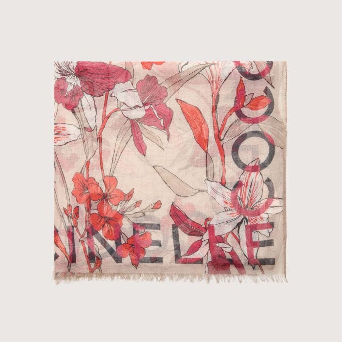 

Платок Coccinelle Jardin De Flores, цвет Multi Rosette