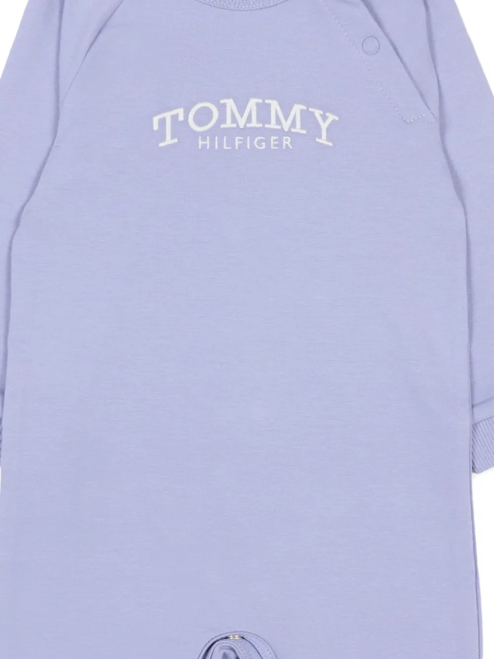 Комбинезон с вышитым логотипом Tommy Hilfiger Junior, фиолетовый — фото 3