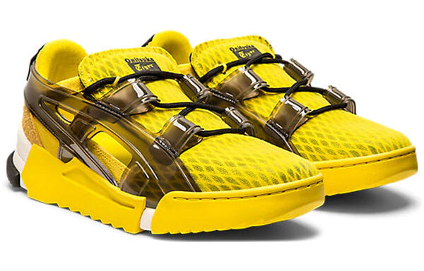 Сандалии с большим логотипом, беговые сандалии Onitsuka Tiger, желтый — фото 4