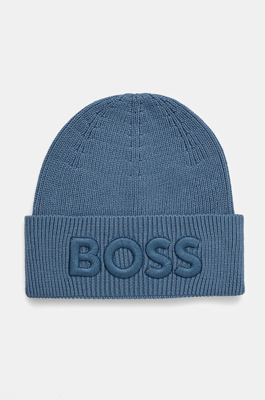 

Шерстяная шапка Boss Orange, синий