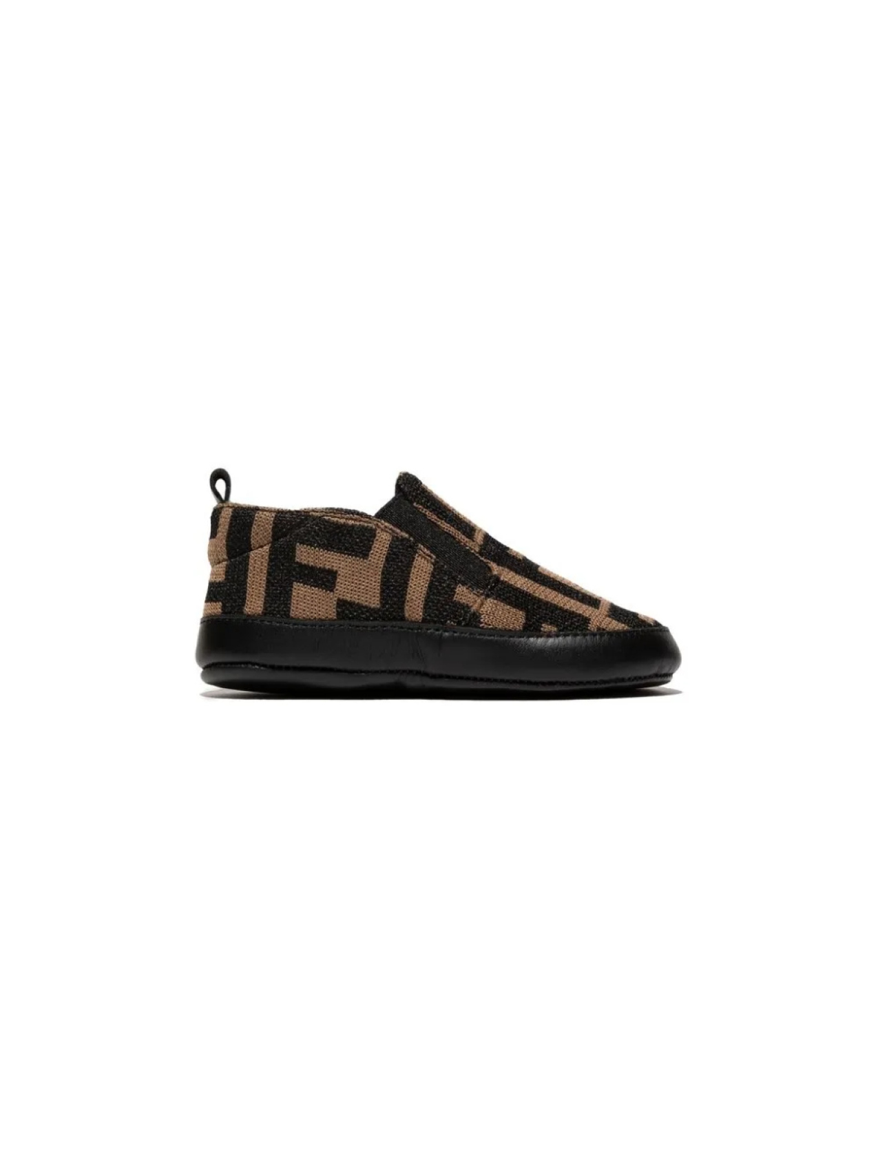 

Слиперы с логотипом FF Fendi Kids, коричневый
