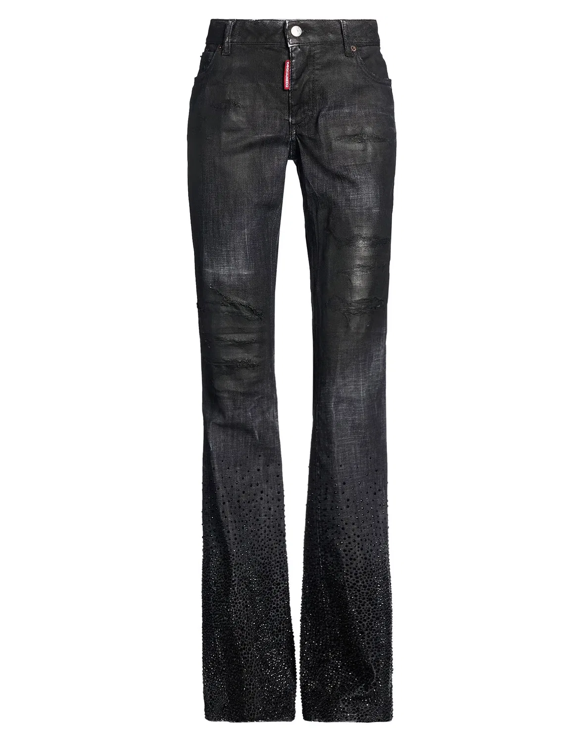 Джинсы клеш DSQUARED2 черные