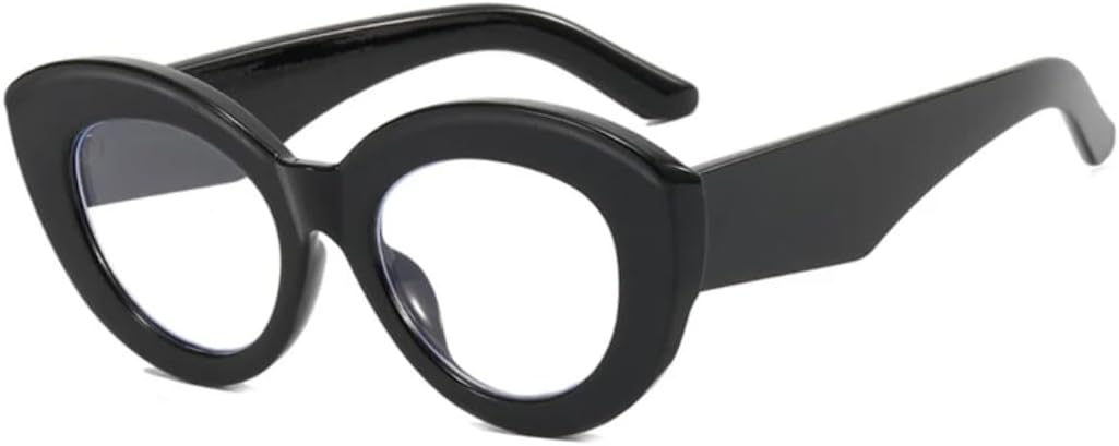 

Солнцезащитные очки с защитой от УФ-излучения UV400 | Овальная оправа "кошачий глаз" | Линзы конфетных цветов для занятий спортом на открытом воздухе и вождения DSVIGF, Black Clear