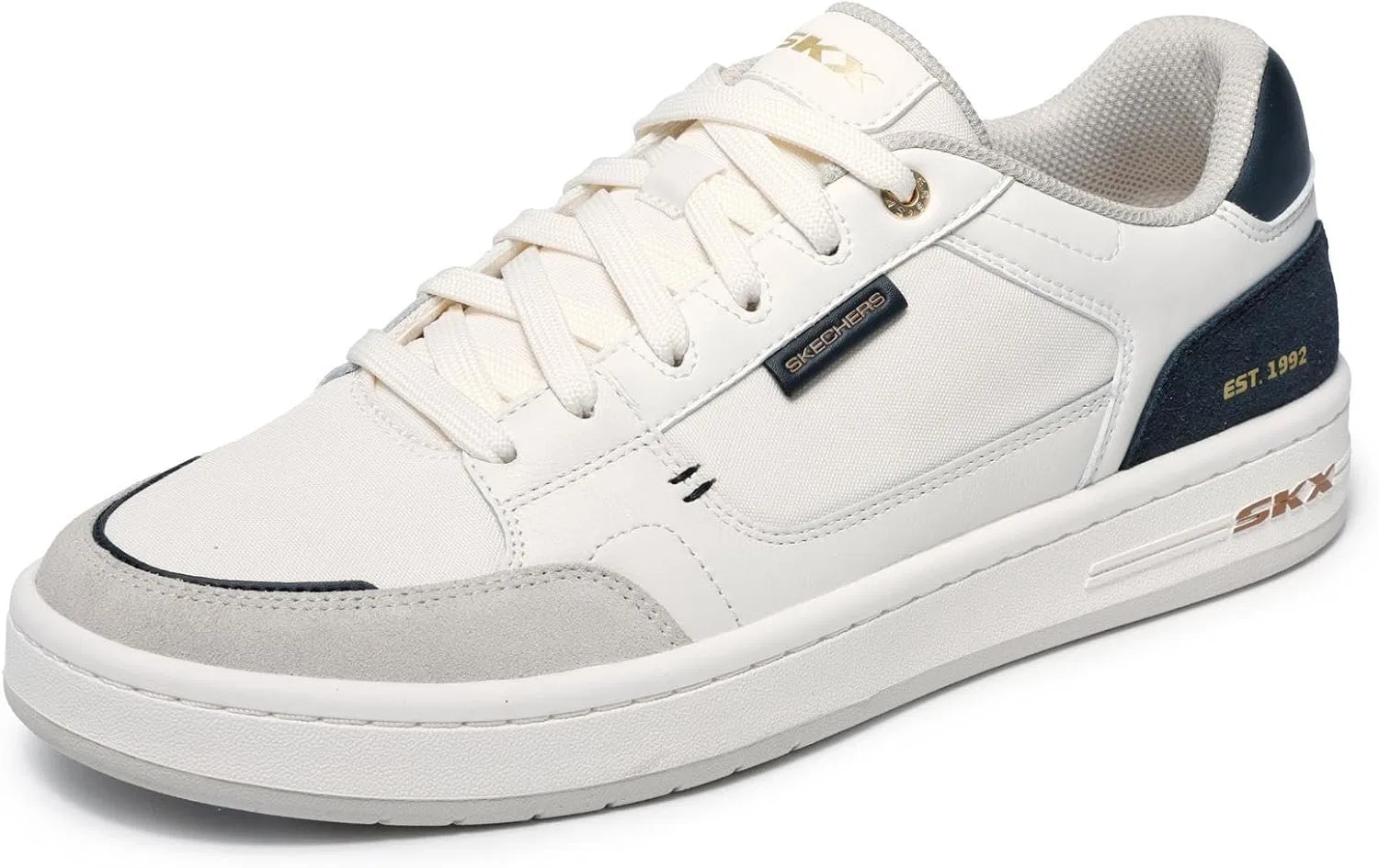 Мужские кроссовки Skechers League Imperion, Natural Leather Mesh Black Pu