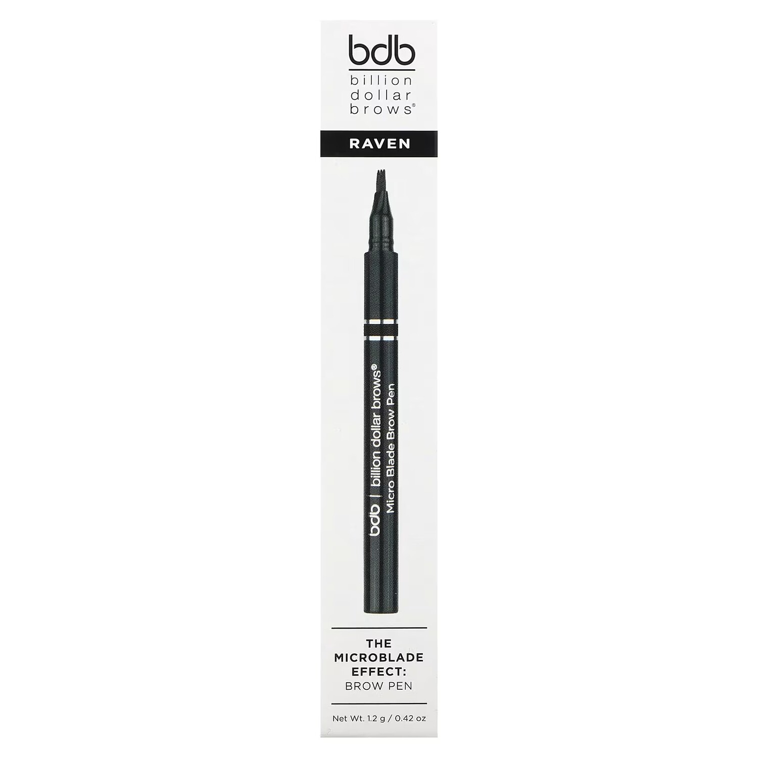 Billion Dollar Beauty Billion Dollar Brows The Microblade Effect Ручка для бровей Raven 0,42 унции (1,2 г) — фото 2
