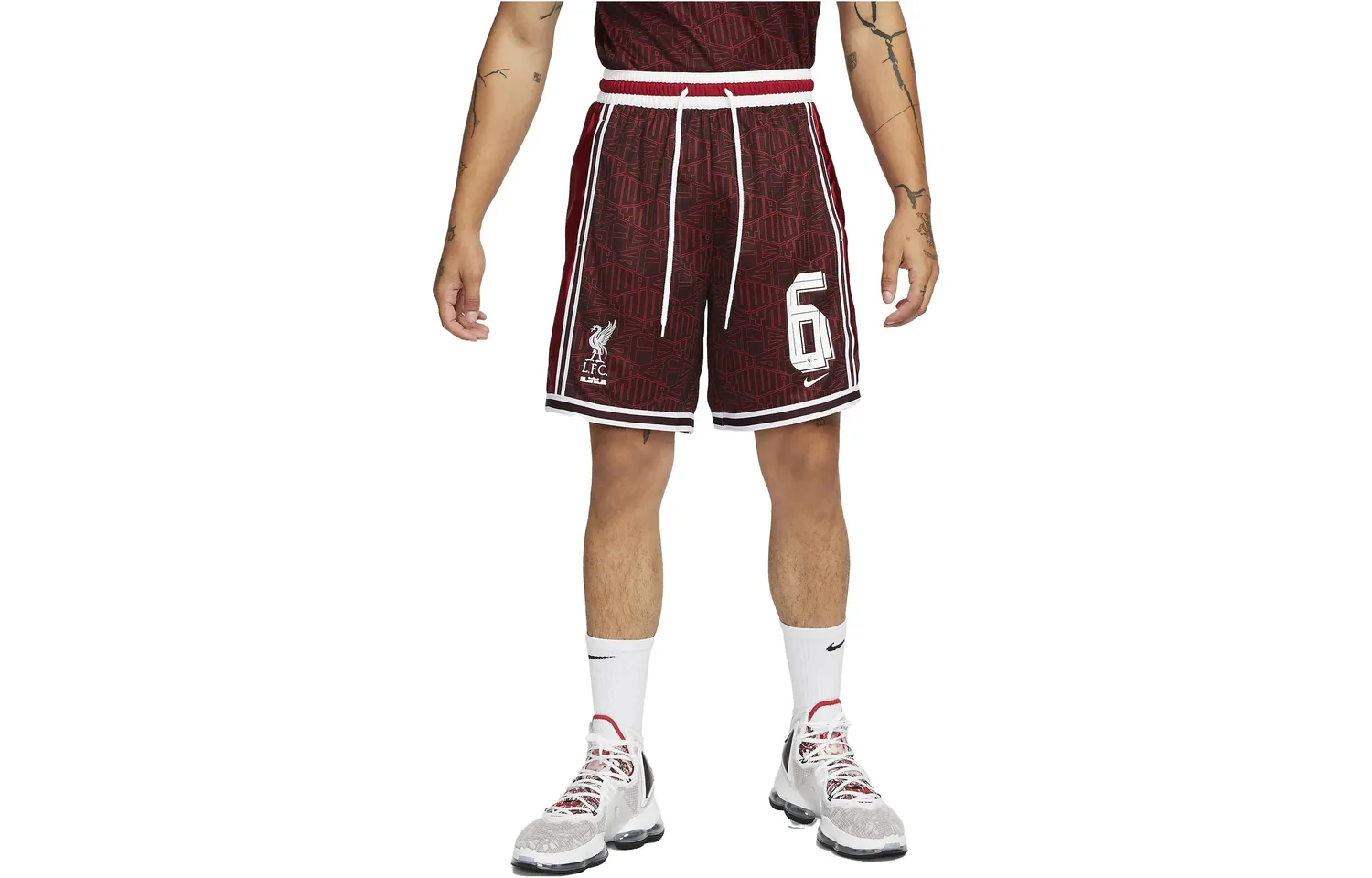 Nike Шорты мужские LeBron Casual, бордовые