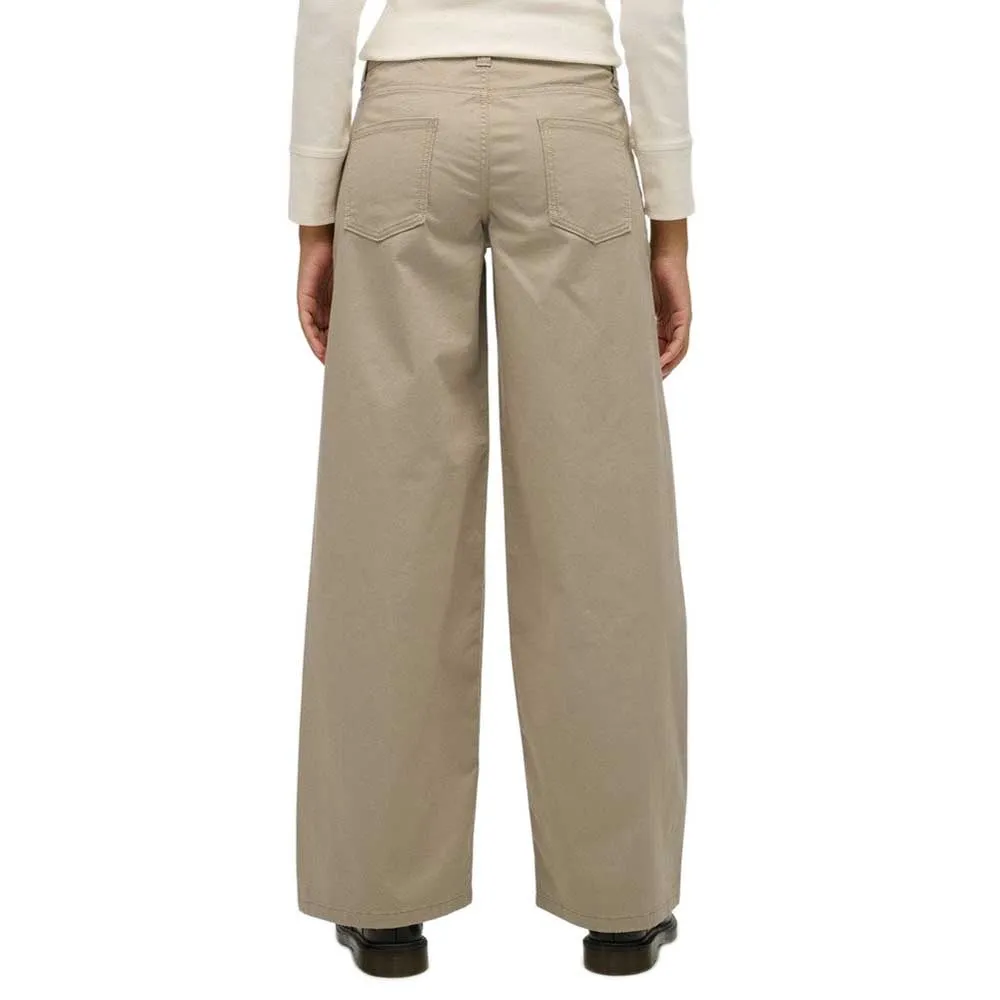Брюки Superdry Mid Rise Baggy chino, бежевый — фото 2