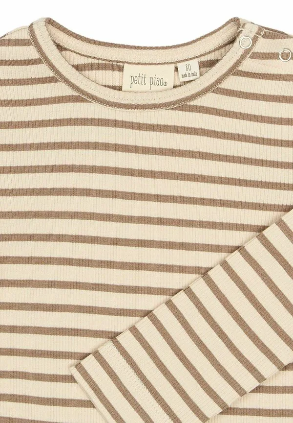 Футболка с длинными рукавами Petit Piao, Ginger Snap Striped — фото 3