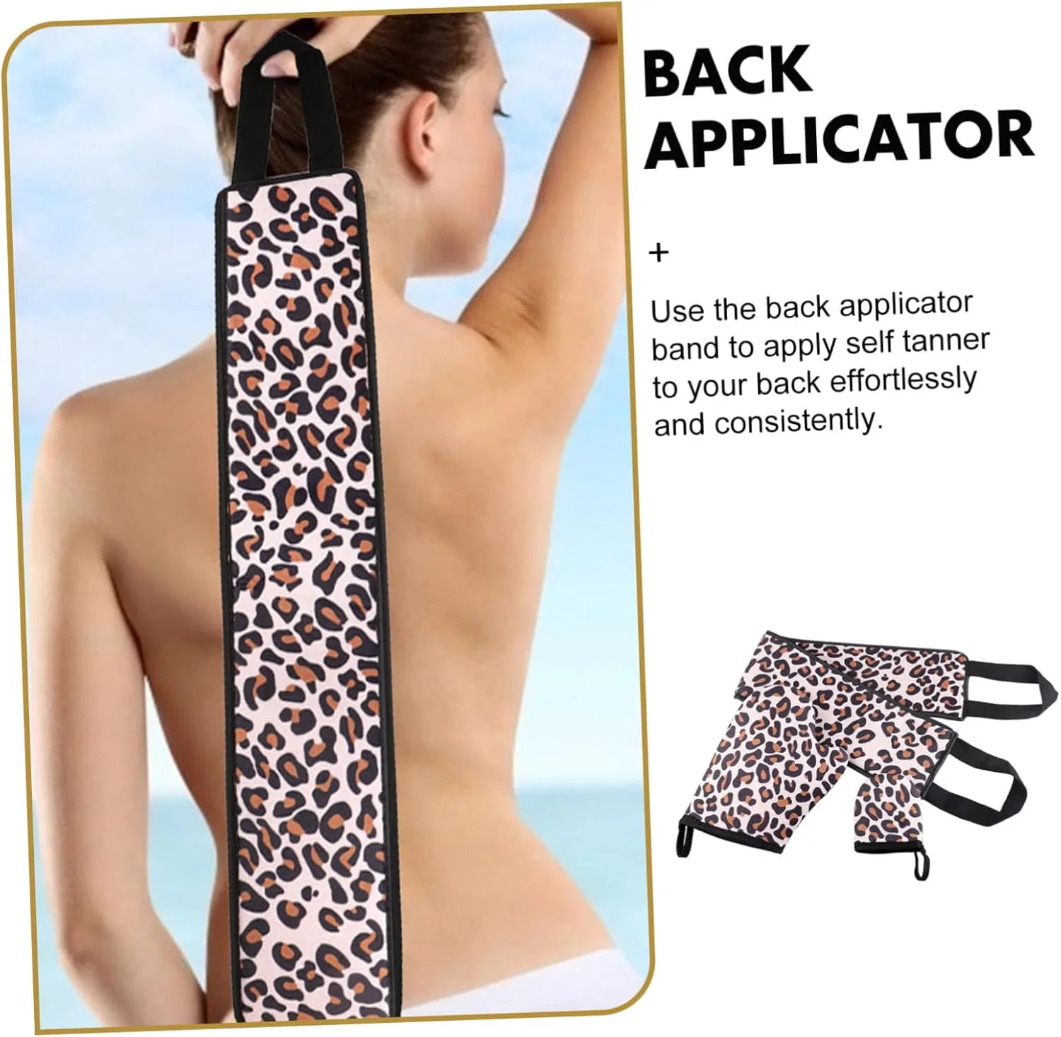 Аппликатор для автозагара Leopard Pullback Bronze Self Tanner Cream ELAYARD, длина 81 см — фото 3