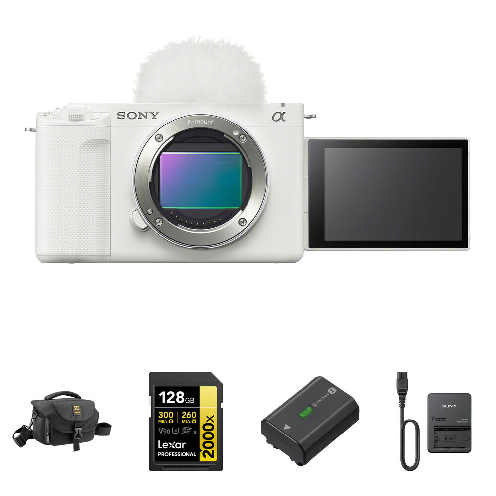 

Беззеркальная камера Sony ZV-E1 Mirrorless Camera with Essentials+ Kit (White)