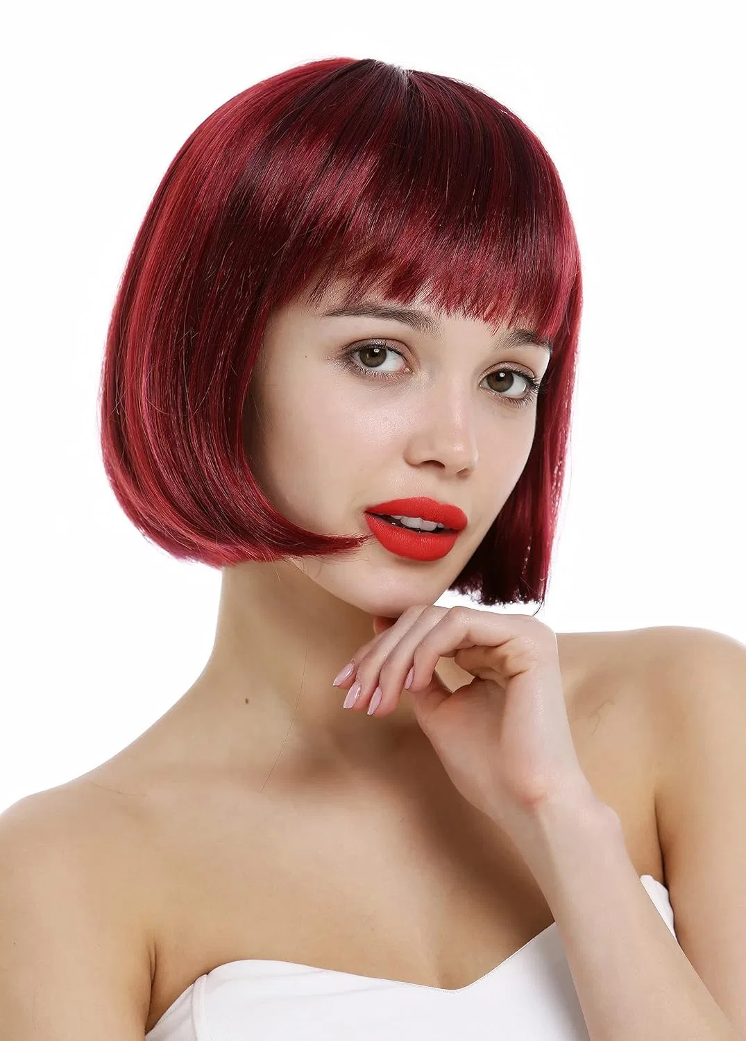Женский парик WIG ME UP VK-4-872-888 короткий боб красный Wig Me Up, Red Mix (872-888)
