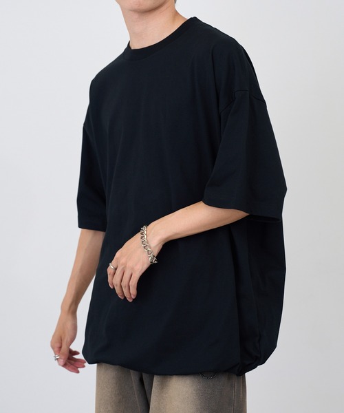 

Футболка расслабленного кроя с кулиской United Athle, черный