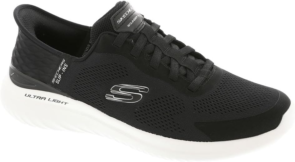 Мужские слипоны Skechers Bounder 2.0 Emerged, белый/черный — фото 2