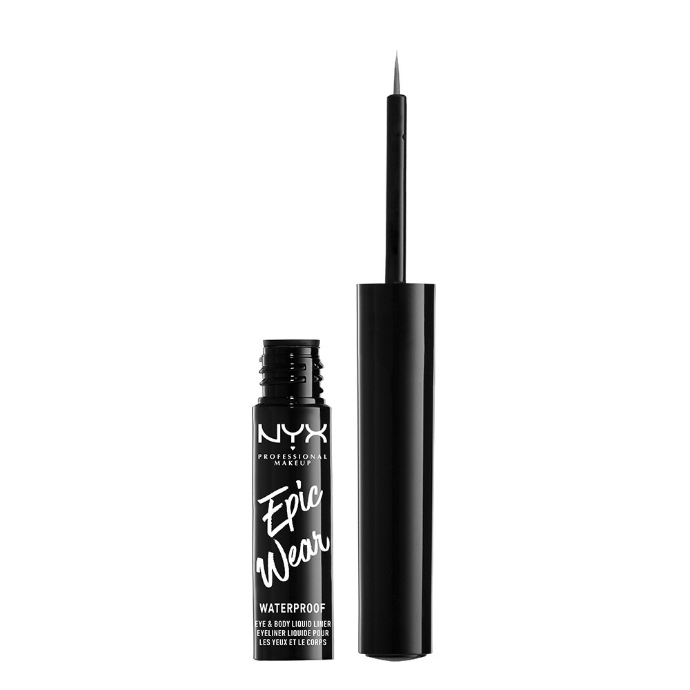 

Подводка для глаз epic wear metallic liquid liner Nyx Professional Makeup, gunmetal, объем 3.5 мл