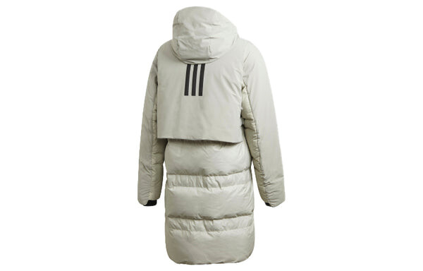 Пуховик adidas Outdoor Sports waterproof Reversible Down Jacket Gray, серый — фото 2