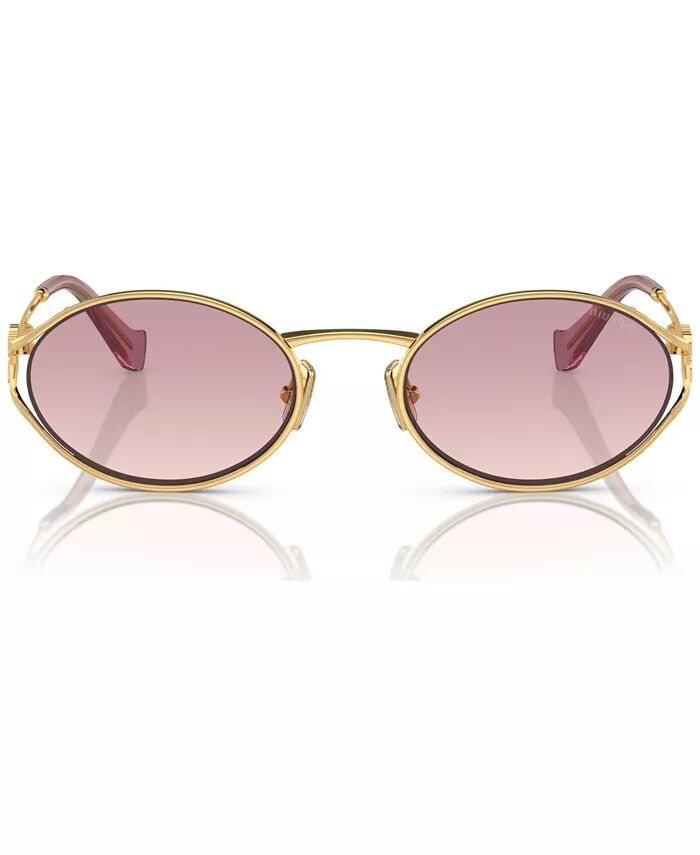 Женские солнцезащитные очки MIU MIU, золотой — фото 2
